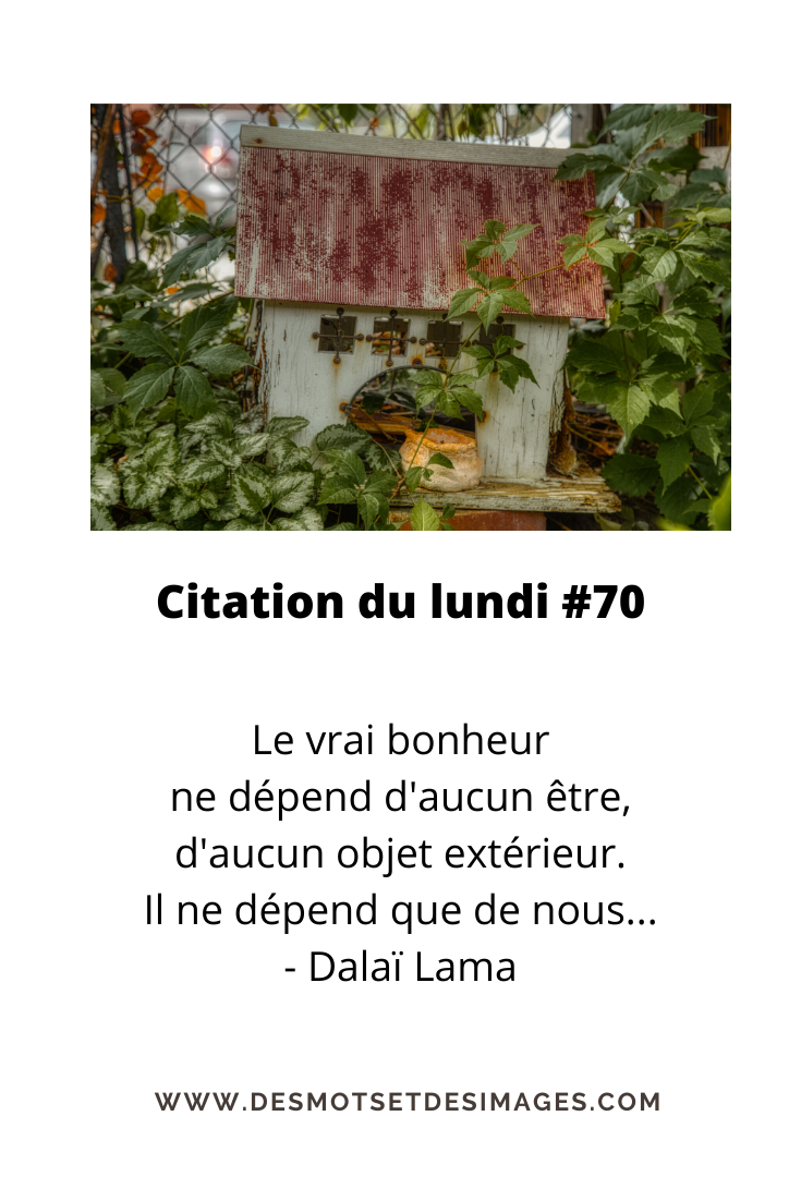 La Citation Du Lundi 70 Des Mots Et Des Images