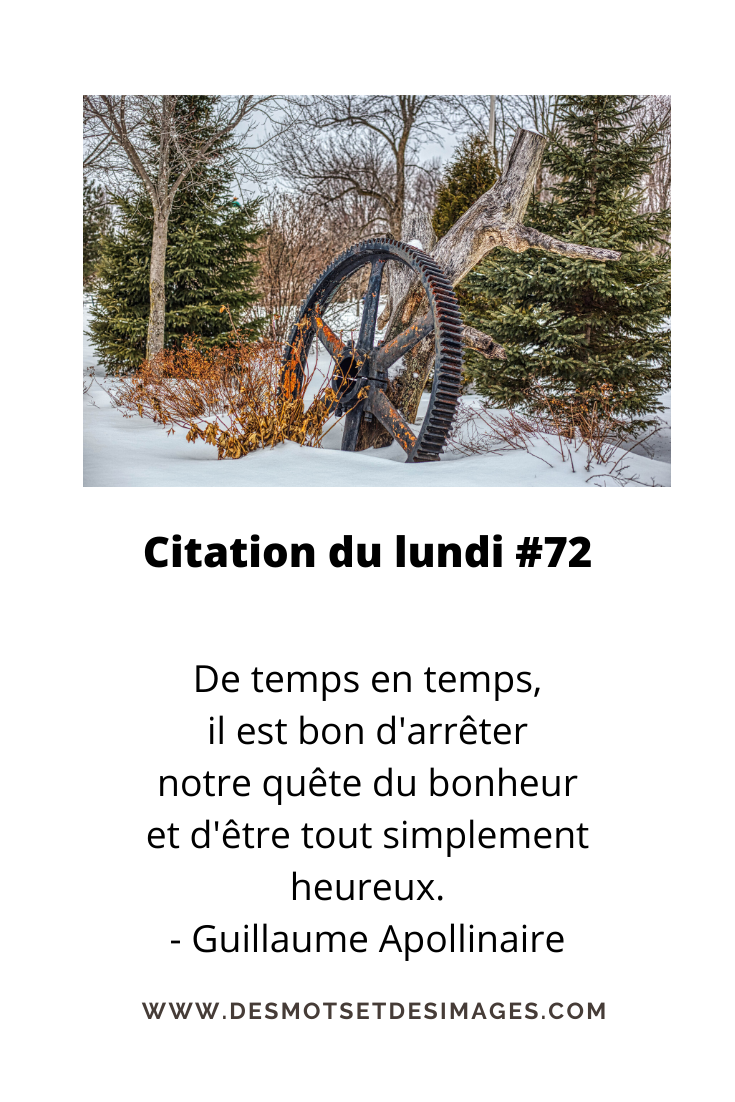 La Citation Du Lundi 72 Des Mots Et Des Images